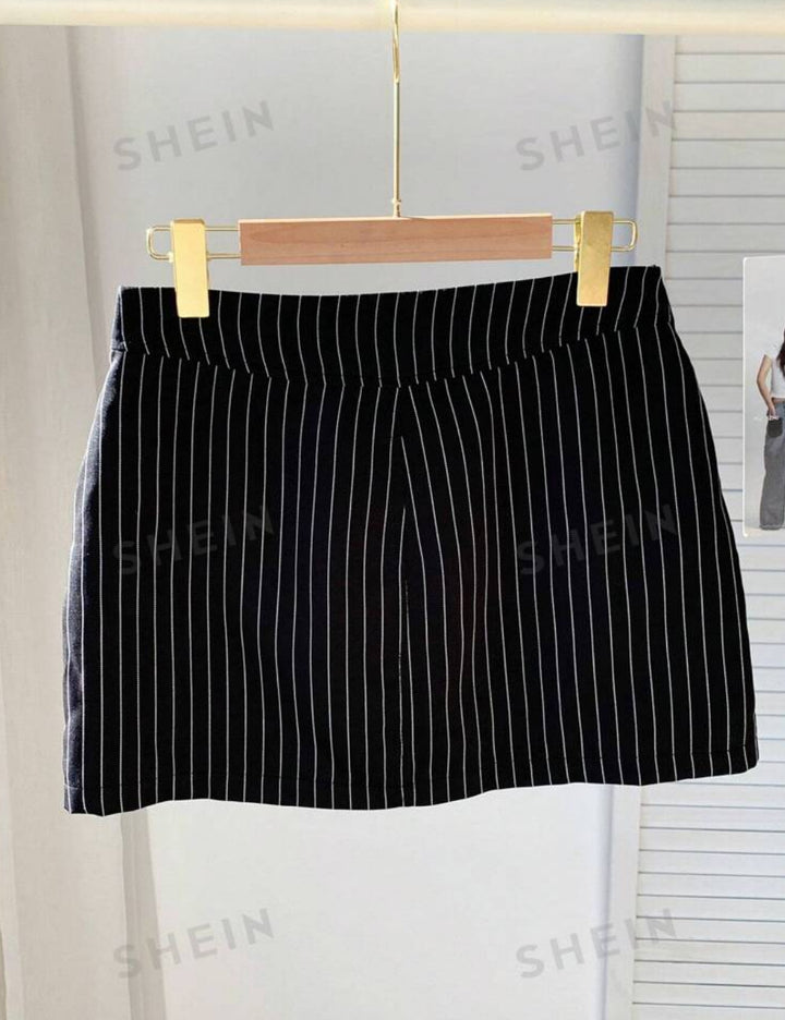 Shein miniszoknya, fekete