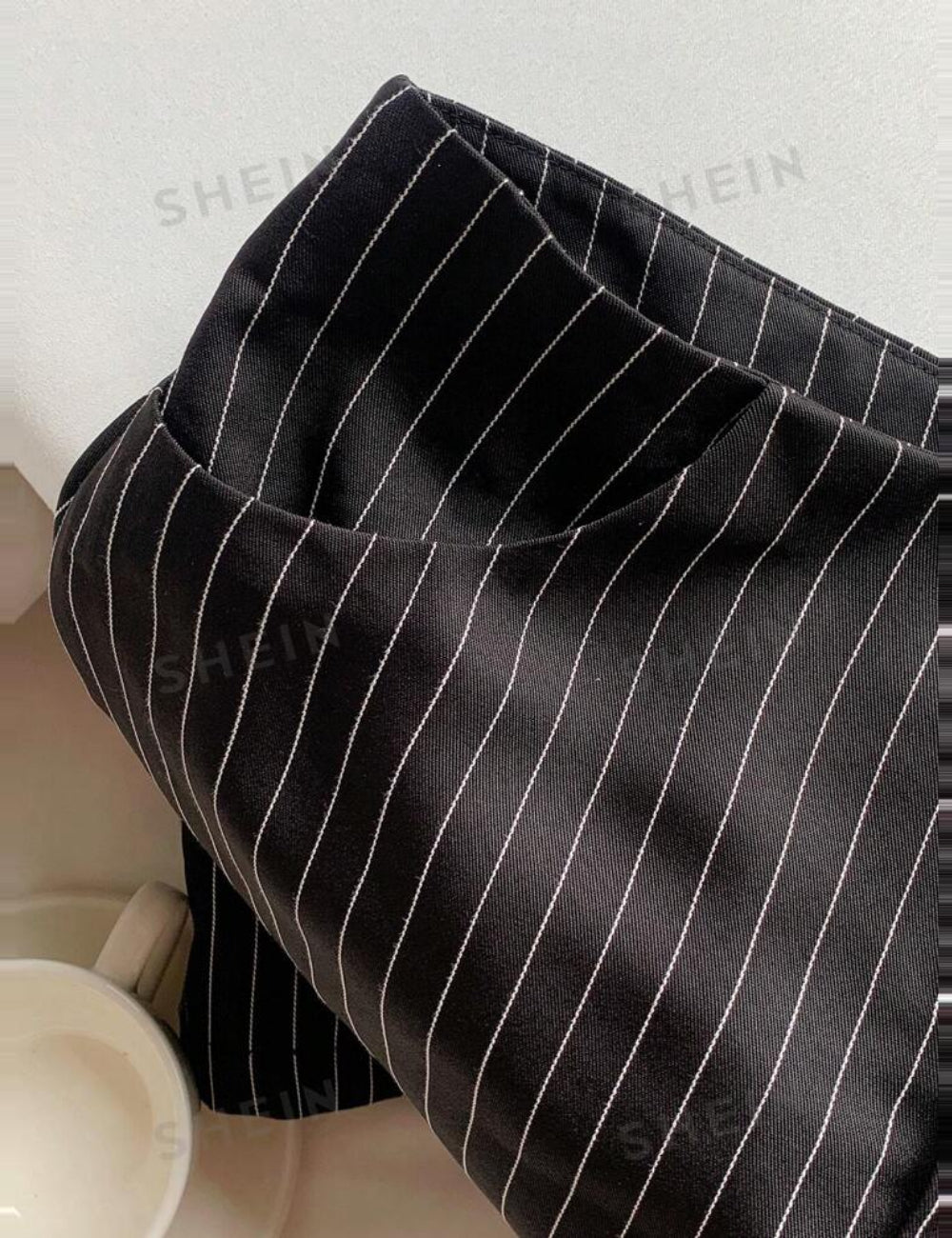 Shein miniszoknya, fekete