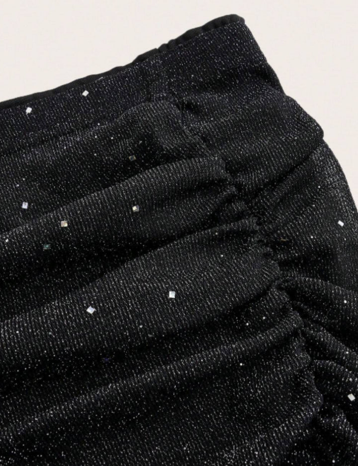 Shein Curve+ mini szoknya, fekete