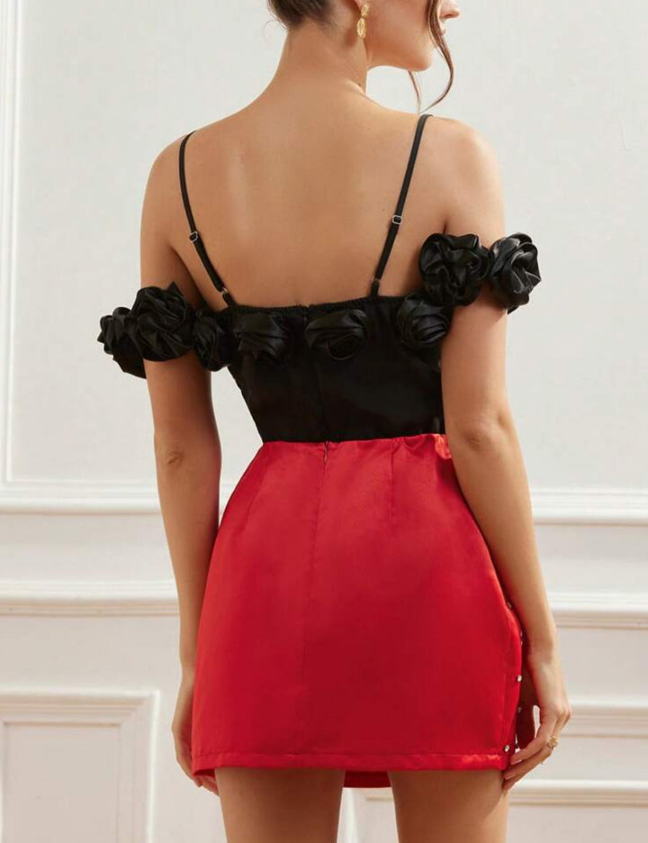 Shein miniszoknya, piros
