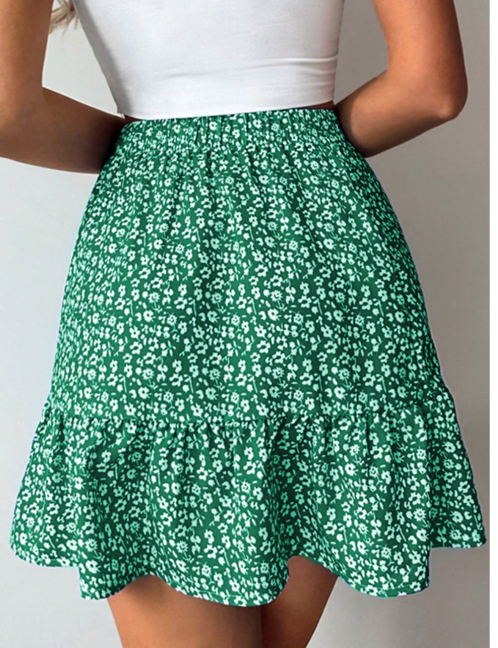 Fustă mini SHEIN, verde