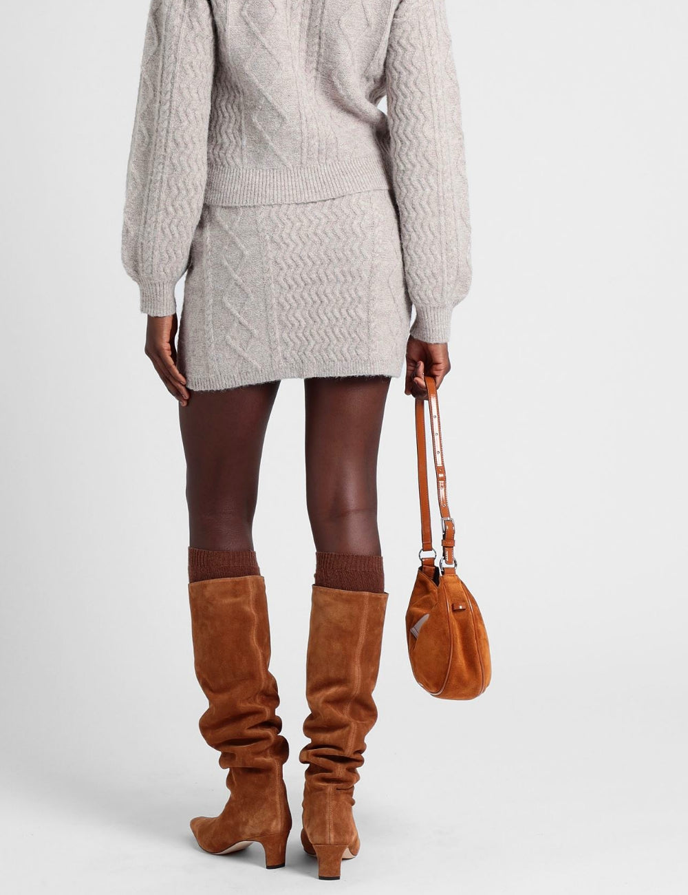 Topshop miniszoknya, bézs