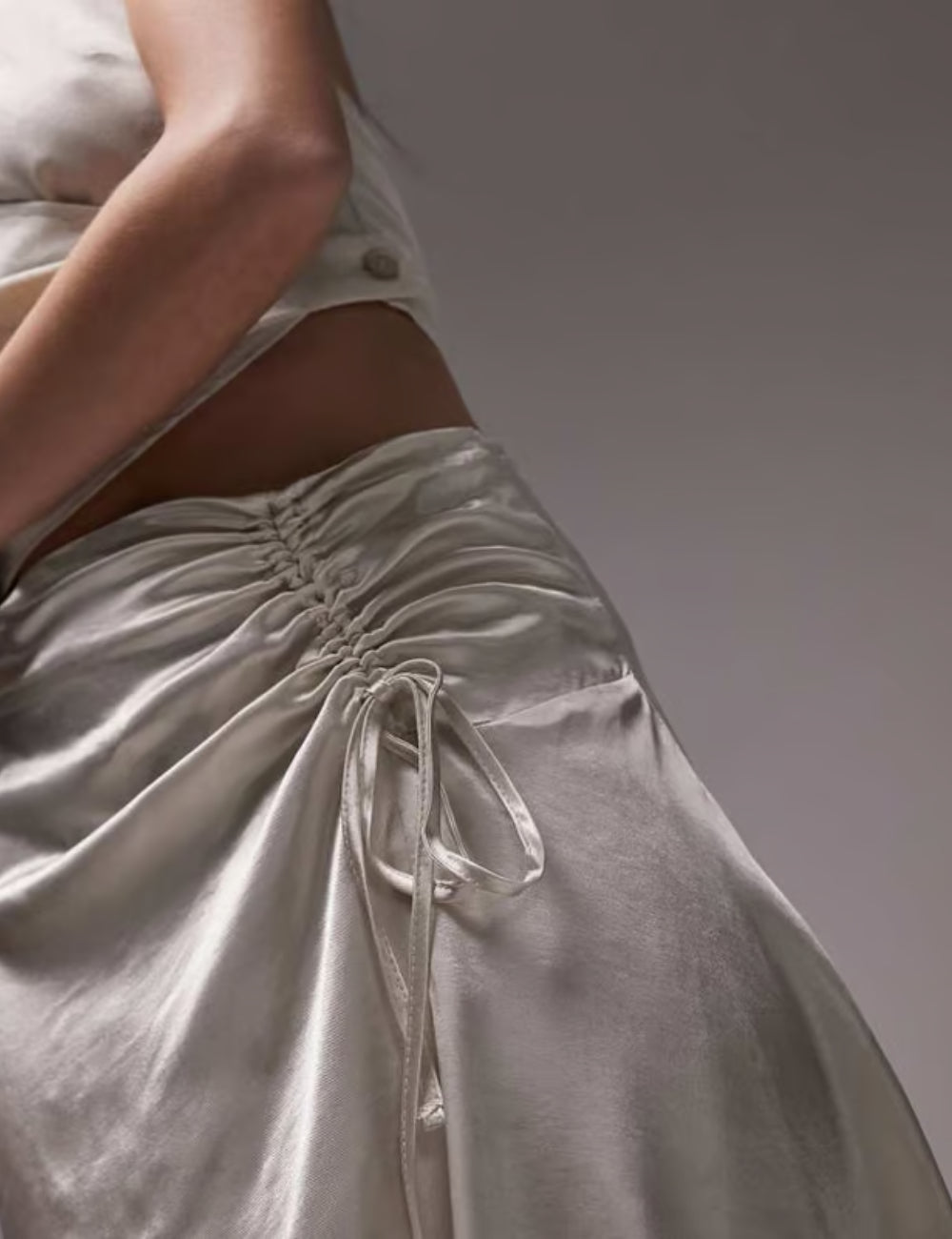 Topshop miniszoknya, krémszínű