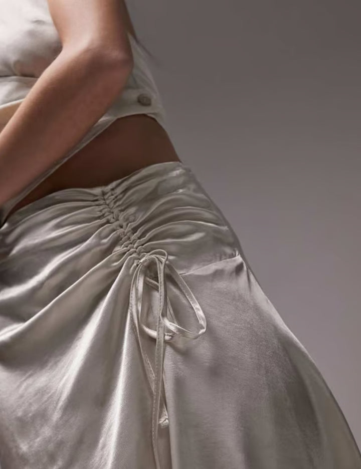 Topshop miniszoknya, krémszínű