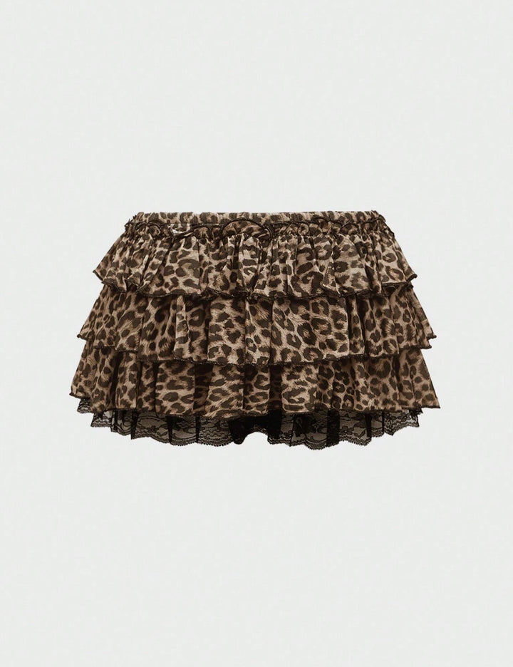 Fustă Pantalon Shein, maro