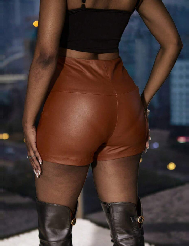 Shein skorts, brown