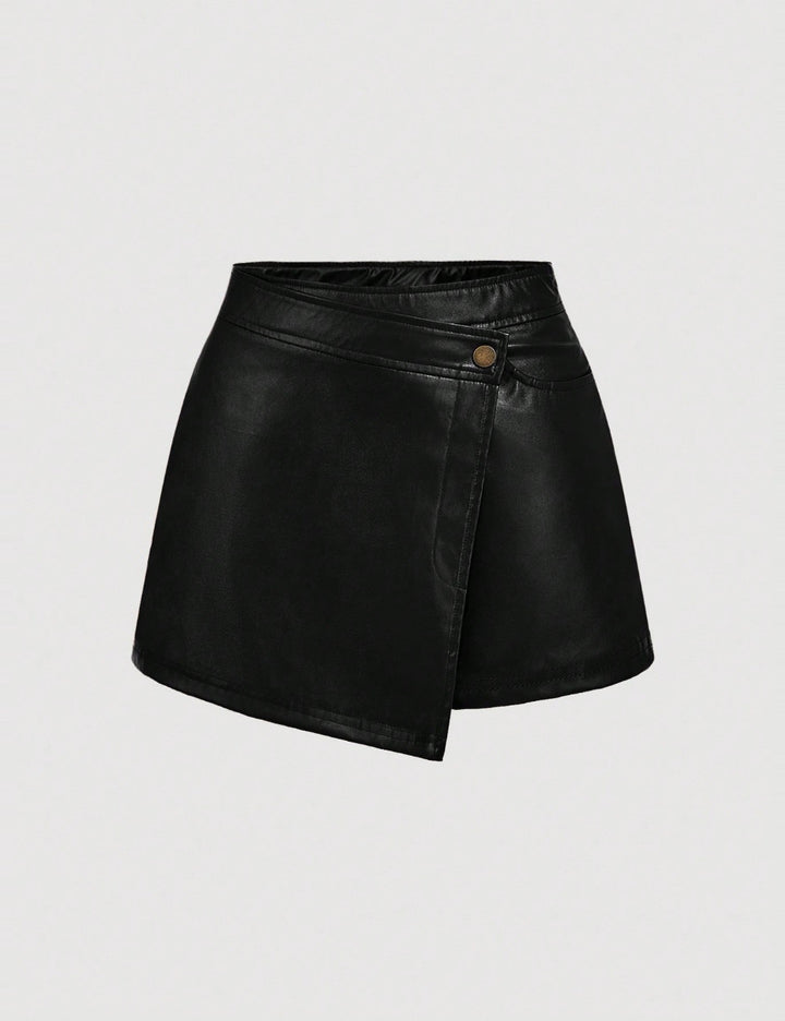 Fustă Pantalon Shein Curve+, negru