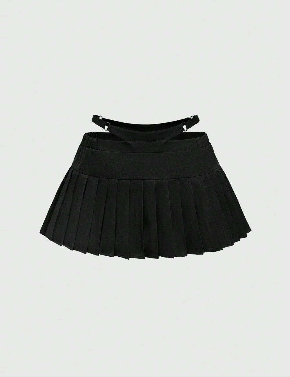 Shein Curve+ szoknyanadrág, fekete