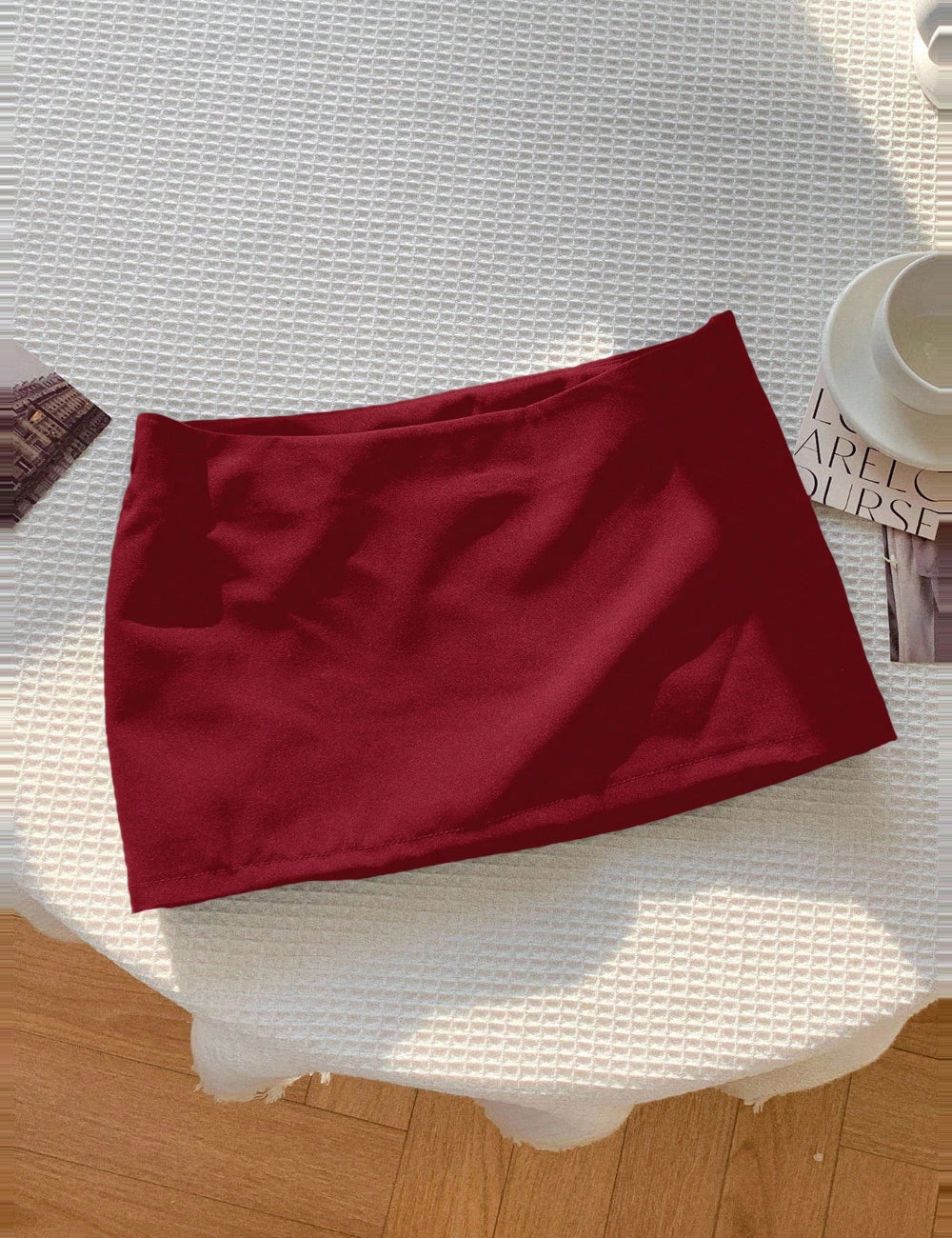 Shein bordó nadrágszoknya
