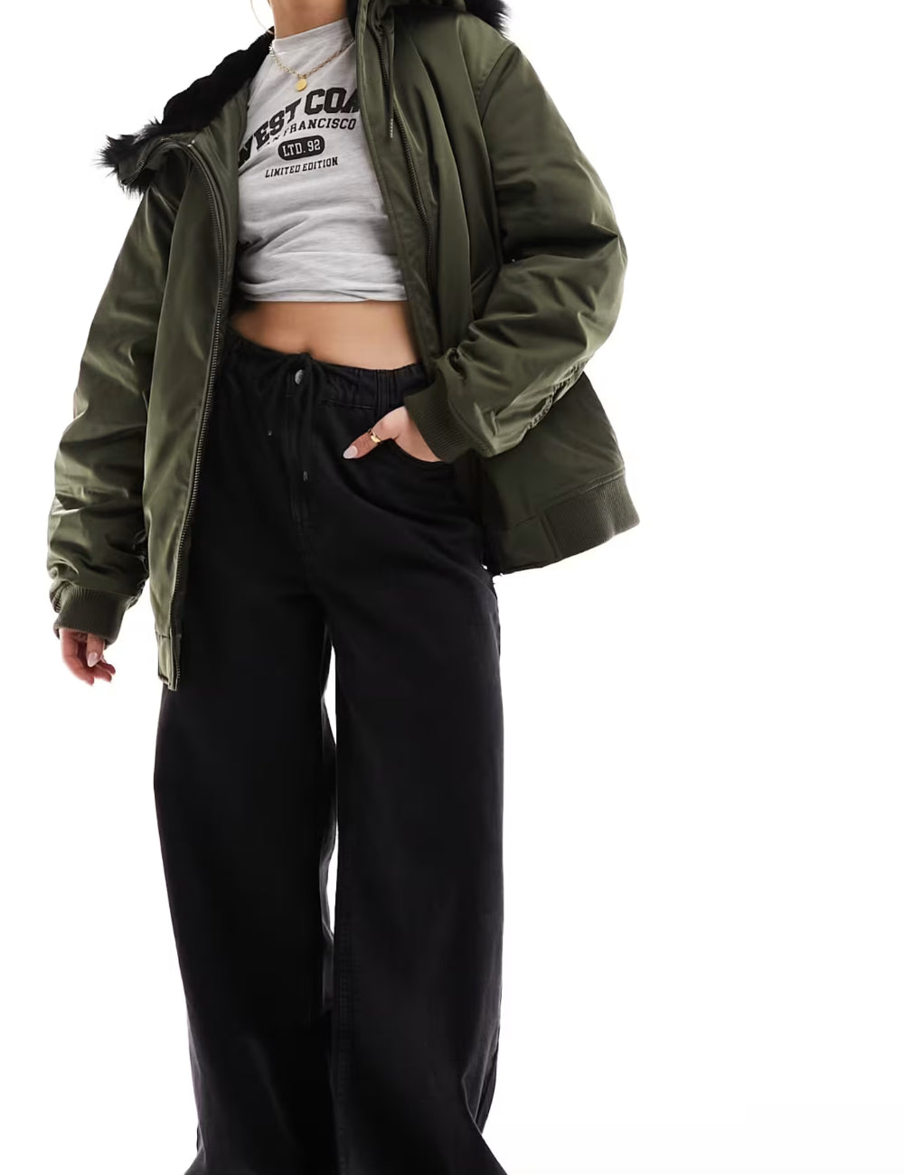 Geacă ASOS, verde
