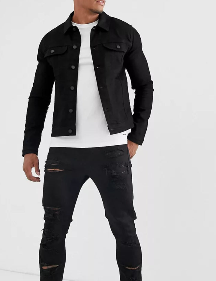 ASOS fekete farmerdzseki