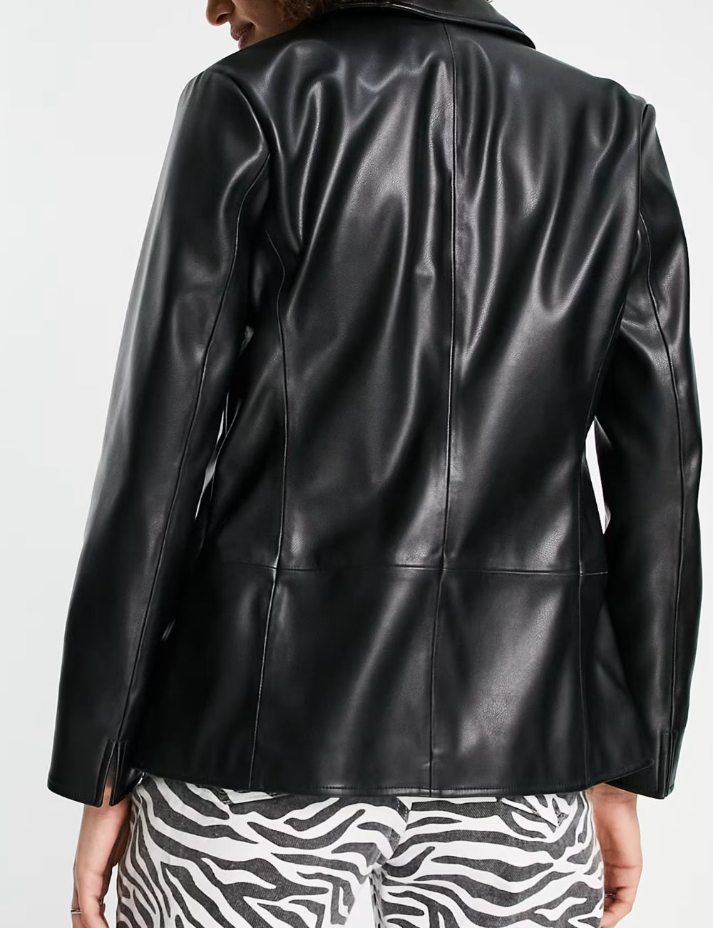 Geacă Imitație Piele Topshop, negru