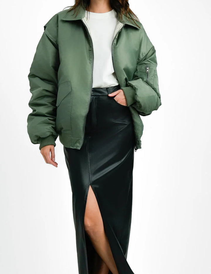 Topshop fordítható dzseki, zöld
