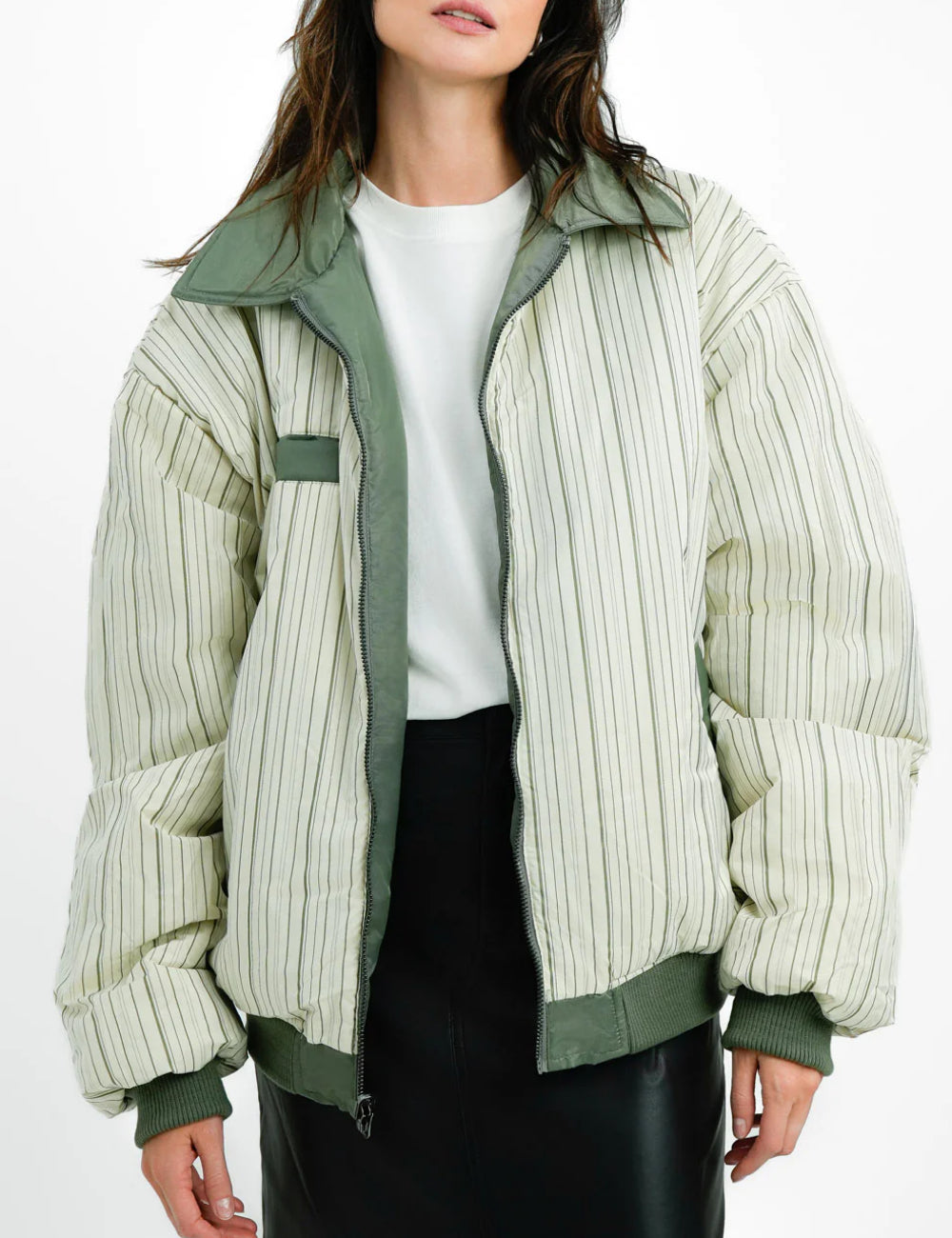 Topshop fordítható dzseki, zöld