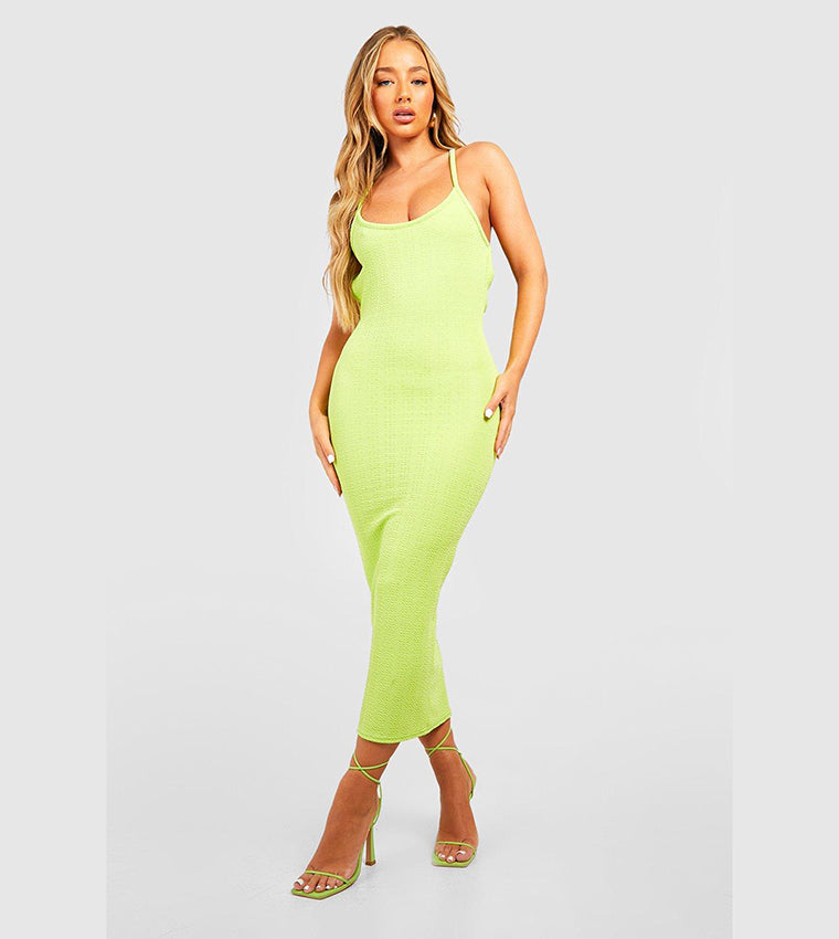 Rochie midi BOOHOO, verde