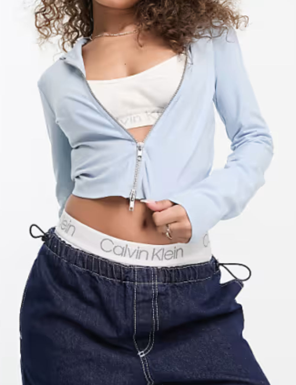 ASOS kapucnis pulóver, kék