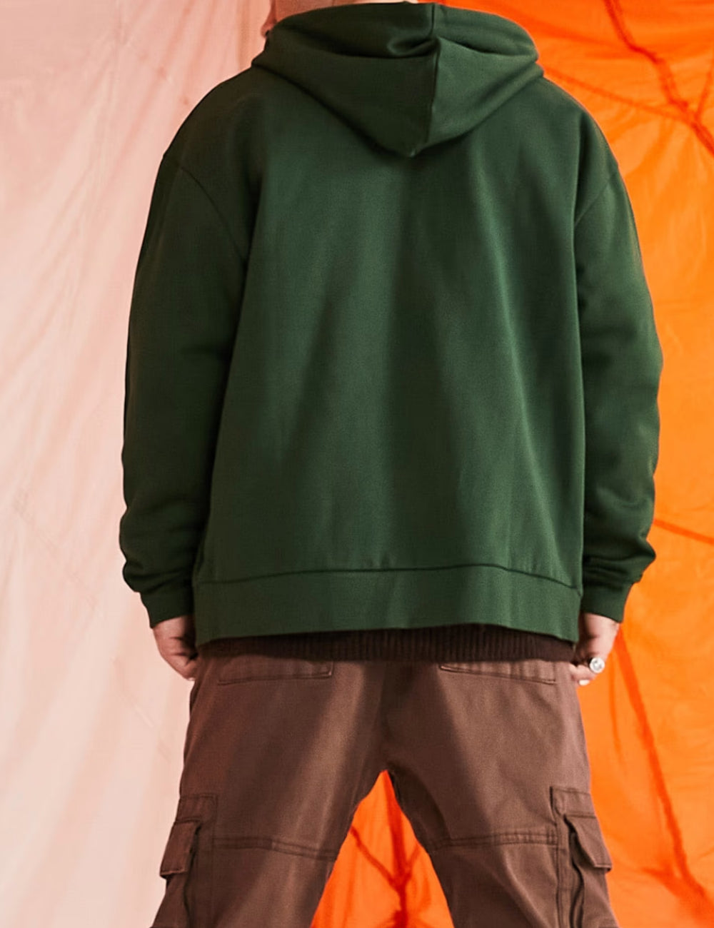 ASOS kapucnis pulcsi, zöld