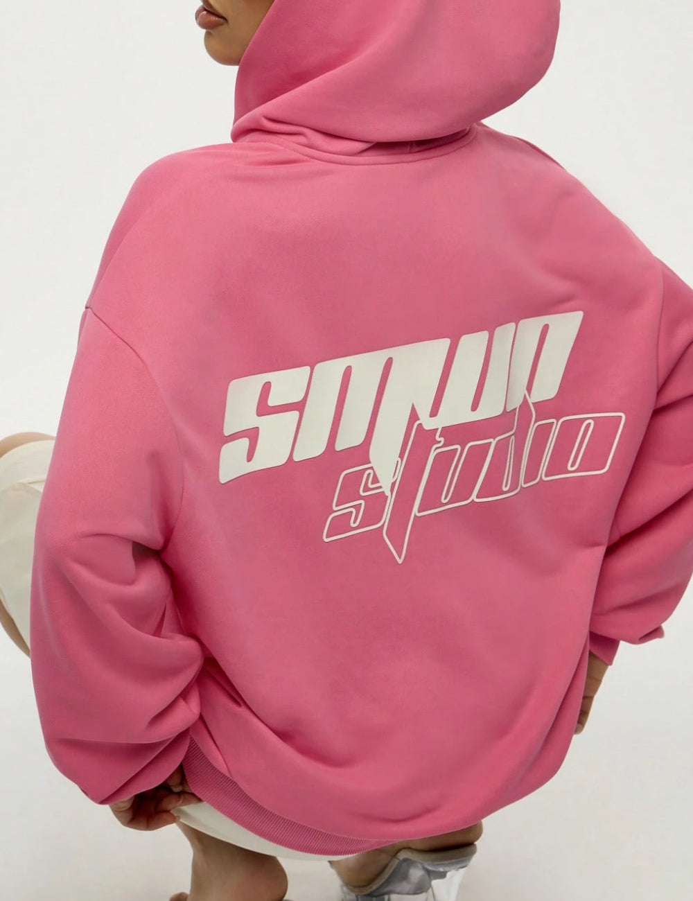 Shein SUMWON casual hoodie, pink