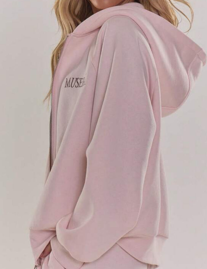 Shein hoodie, pink