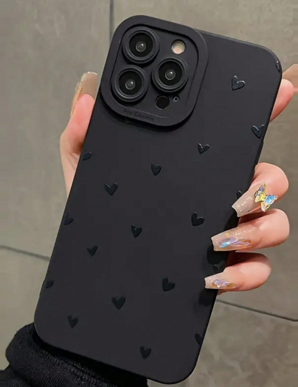 Shein iPhone tok, fekete