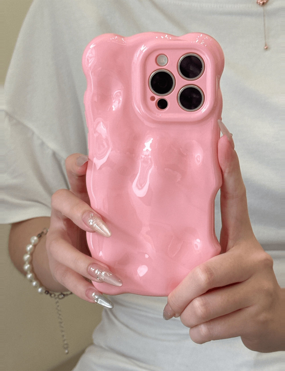Shein iPhone tok, rózsaszín