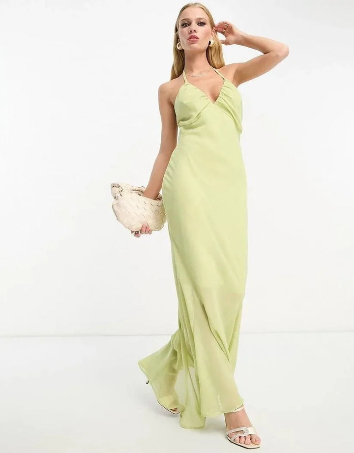 Rochie maxi ASOS, verde