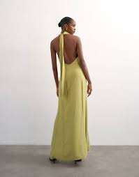 Rochie midi TOPSHOP, verde