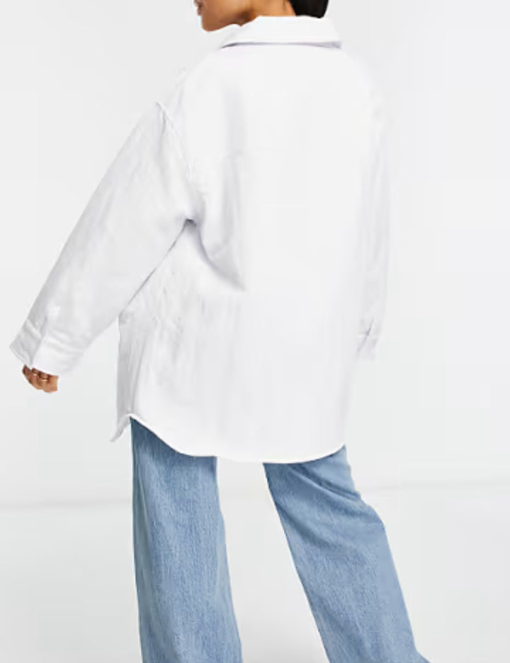 Jachetă ASOS, alb