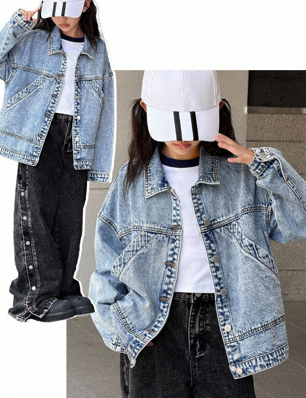Shein Denim Jacket, Blue