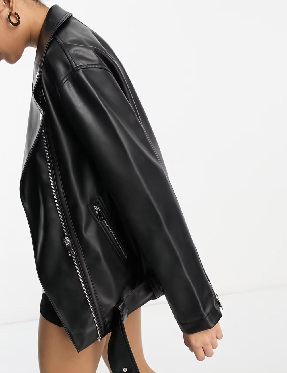 ASOS műbőr dzseki, fekete
