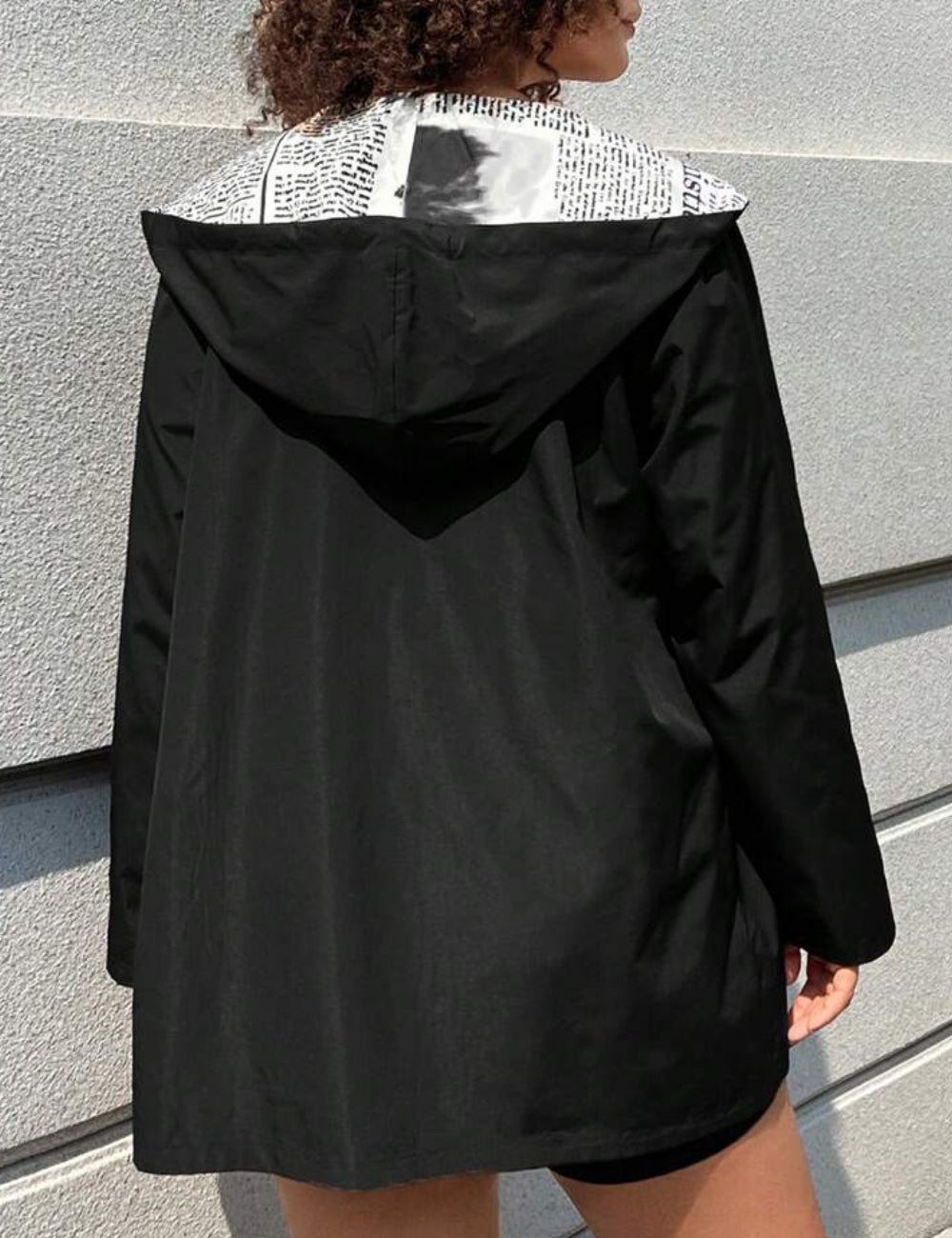 Jachetă Reversibilă Shein Curve+, mix culori