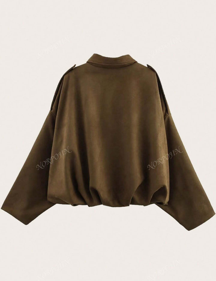 Shein jacket, brown