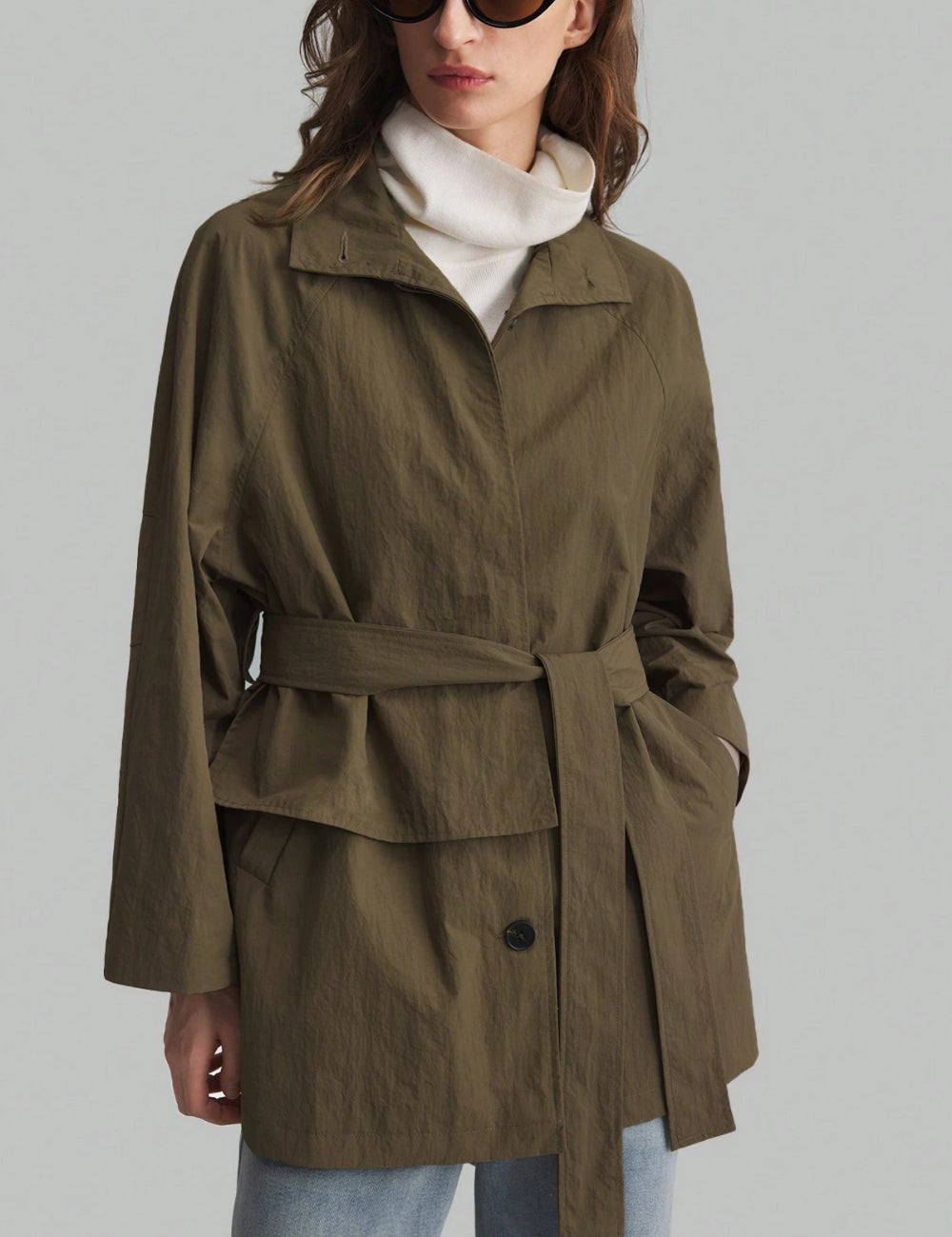 Shein jacket, barna