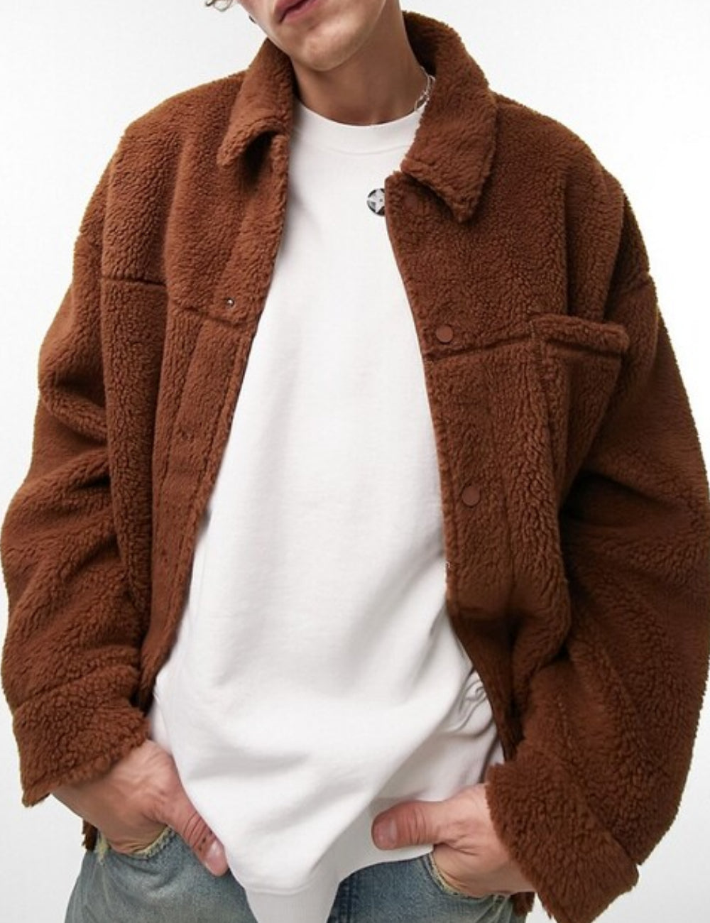 Topman kabát, barna