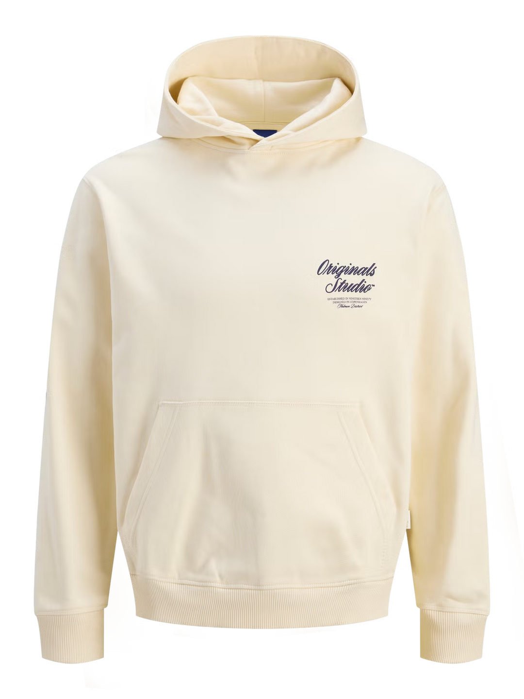 Kapucnis pulóver JACK&JONES, krémszínű