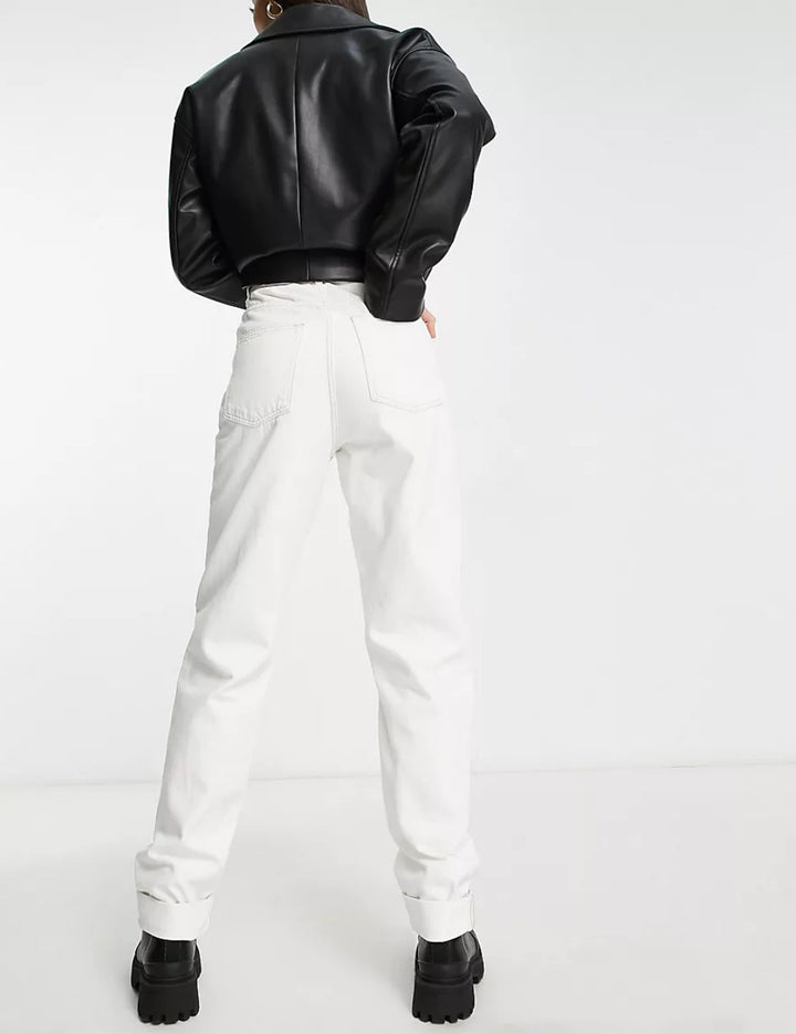 Jeans ASOS, alb