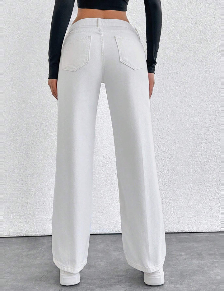 Jeans Shein, alb