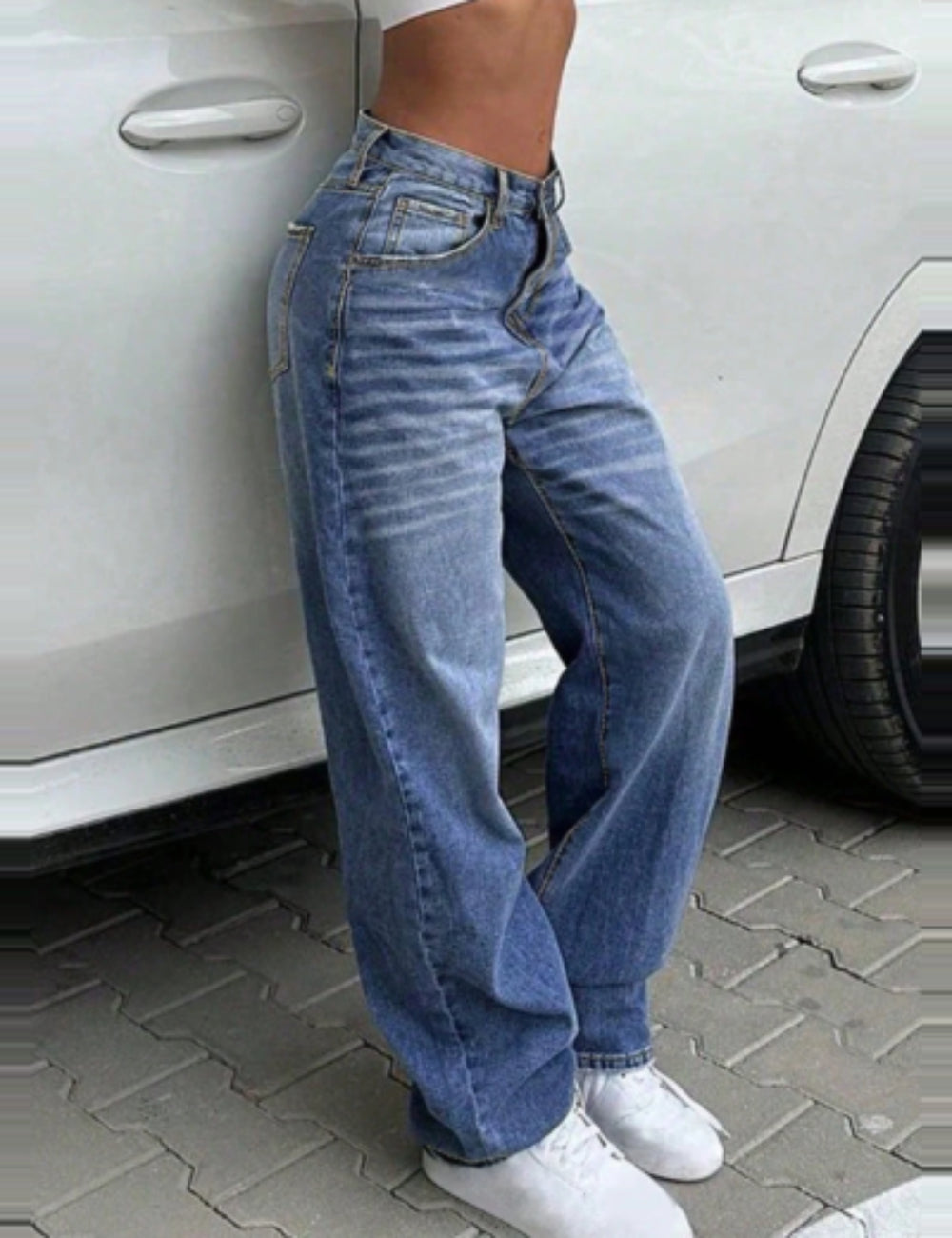 Shein farmernadrág, kék