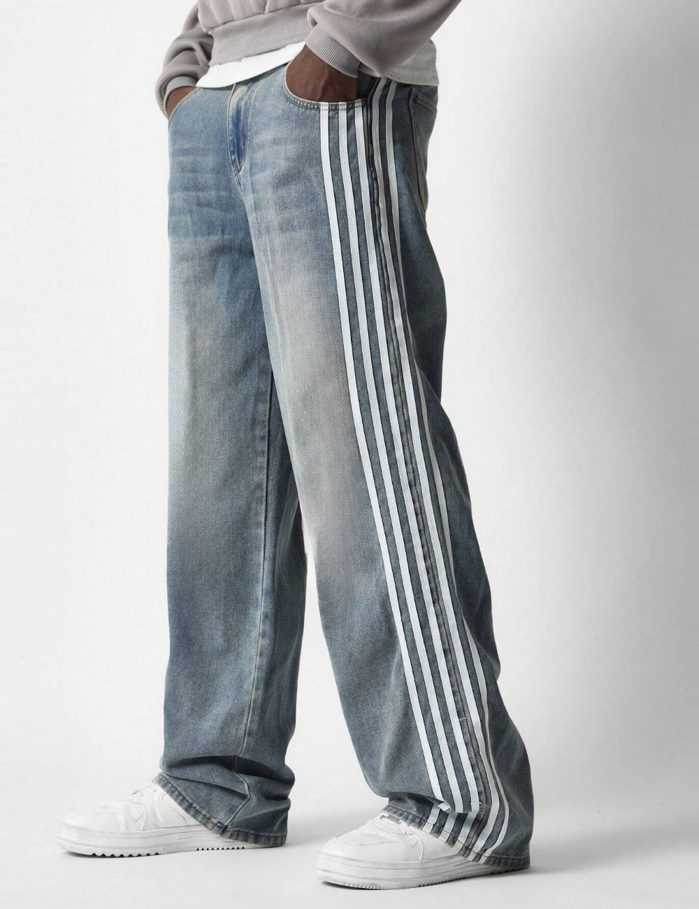 Jeans Shein, albastru