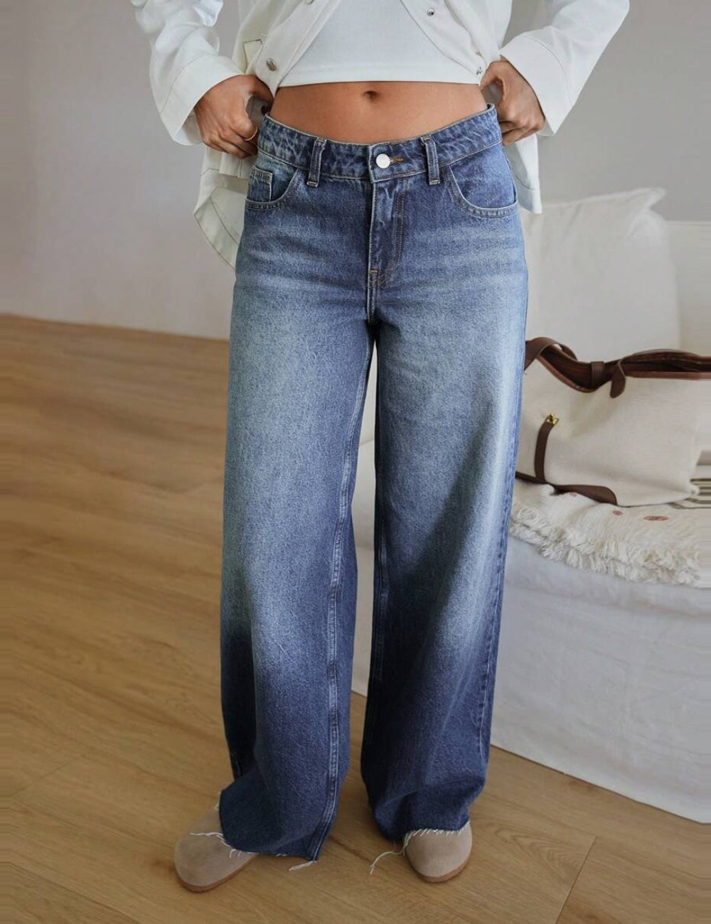 Jeans Shein, albastru