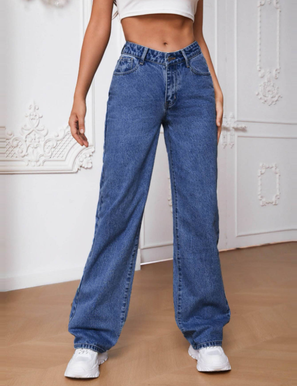 Jeans Shein, albastru