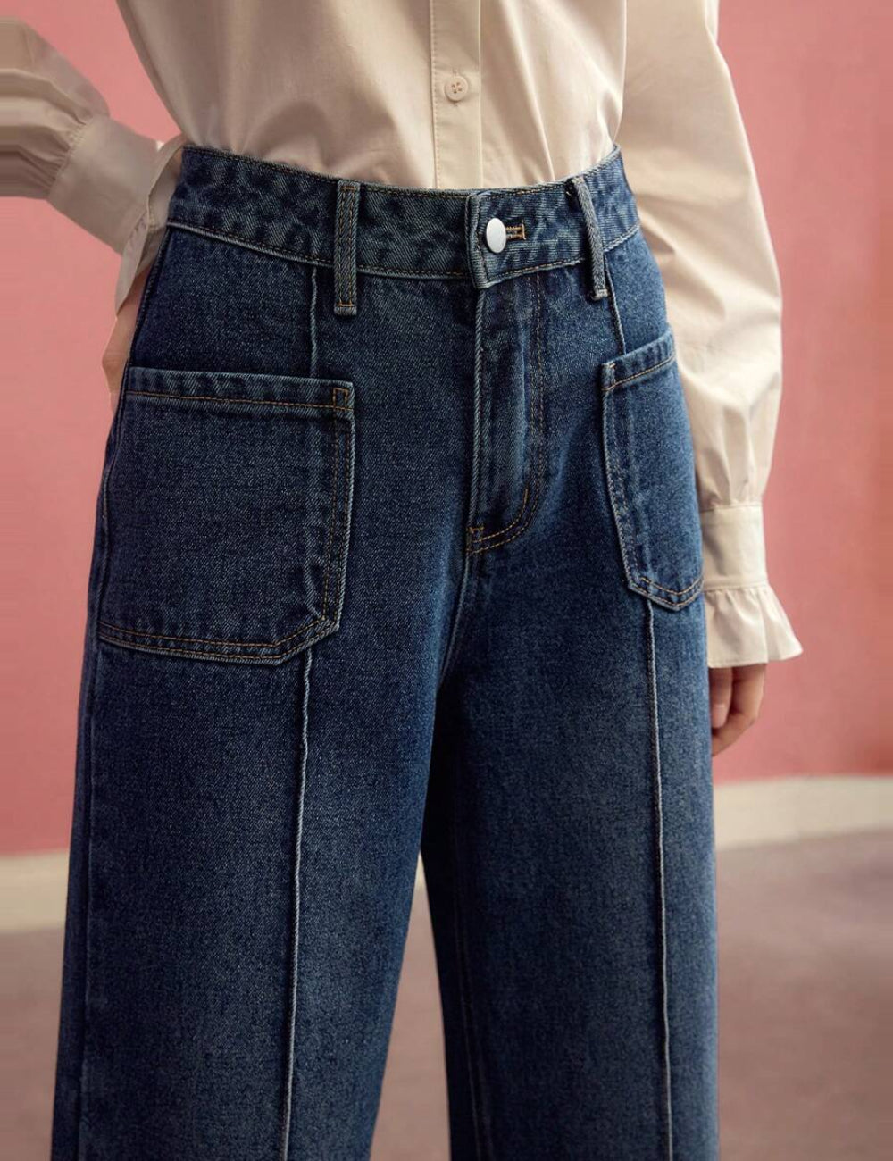 Jeans Shein MOTF, kék
