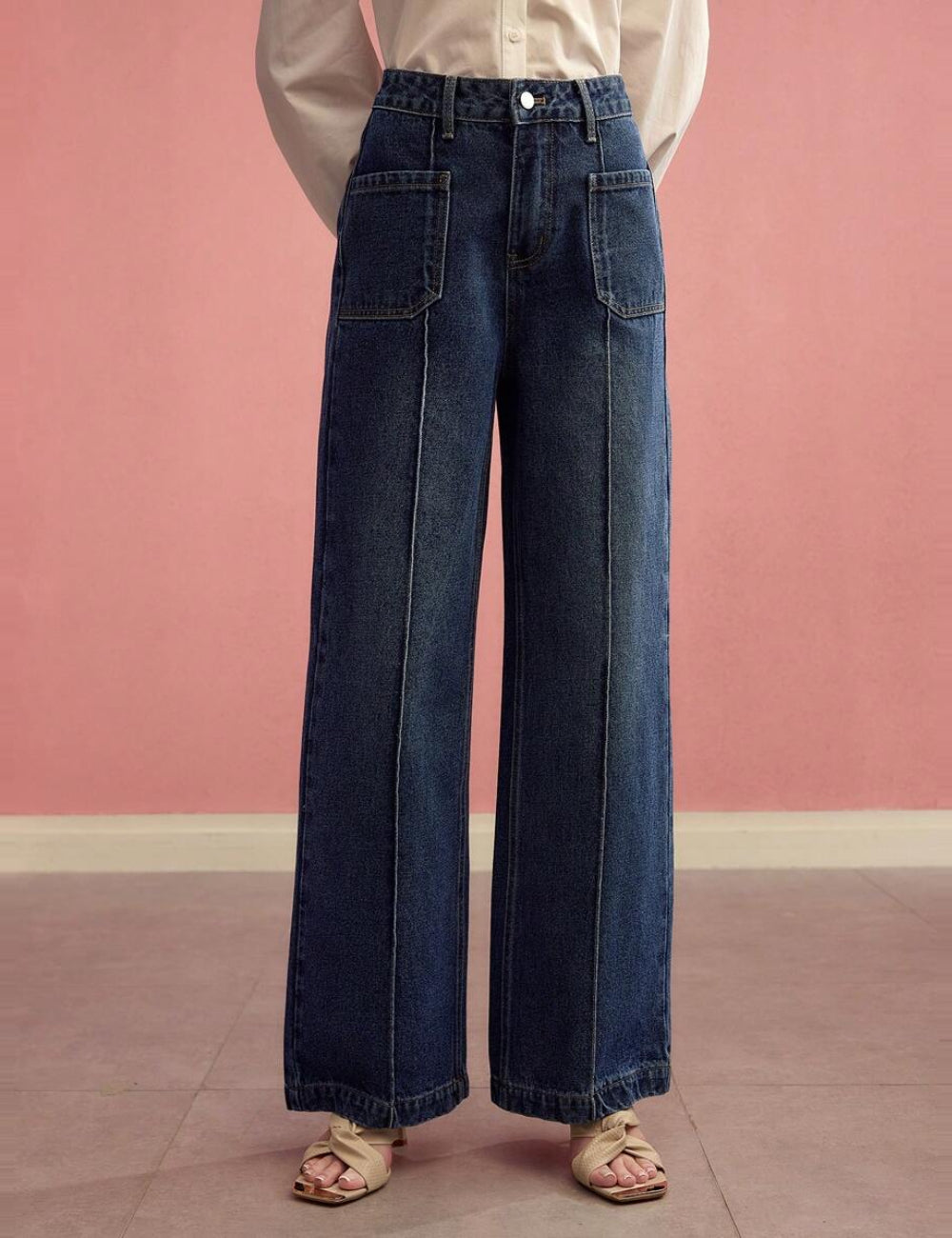Jeans Shein MOTF, kék