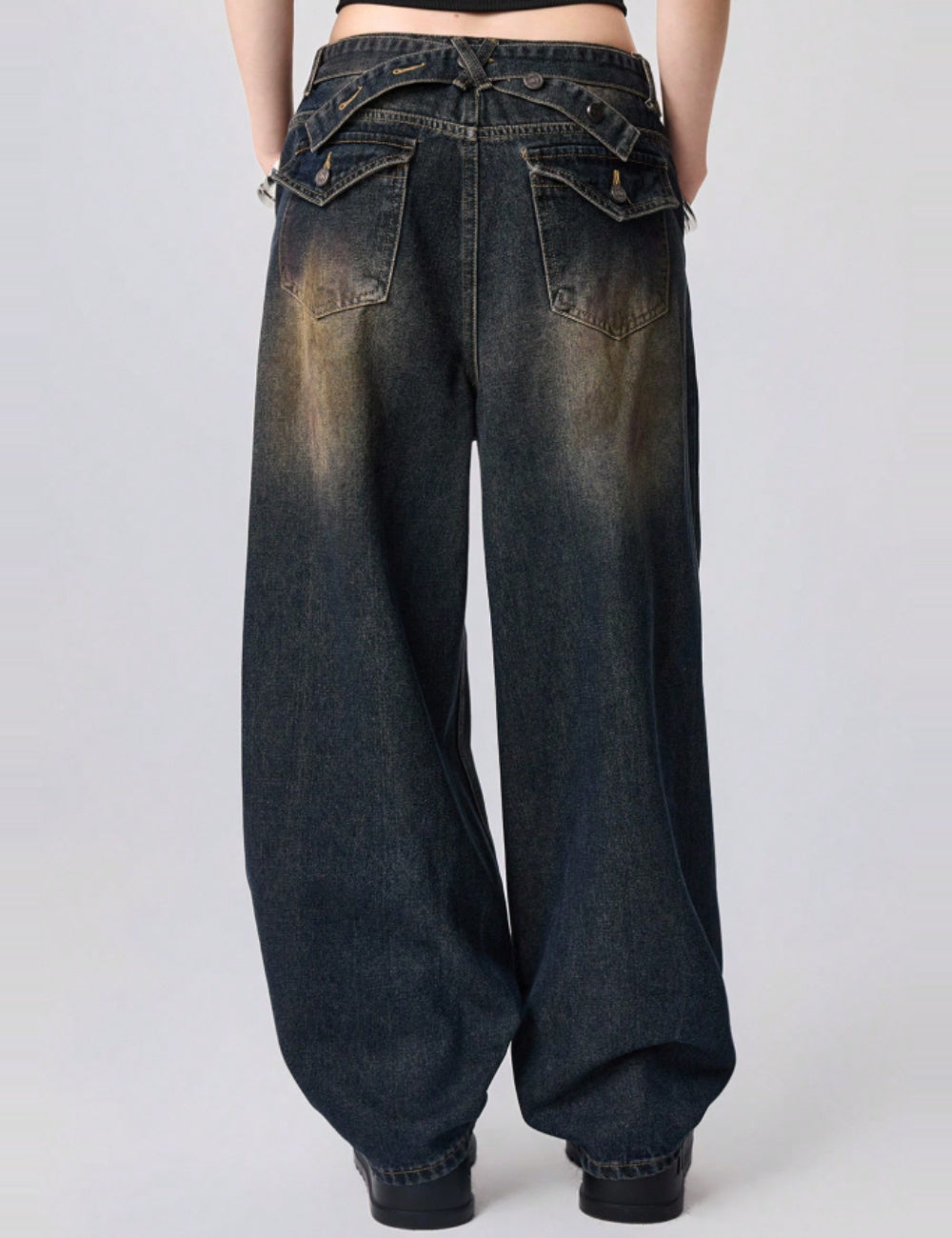 Jeans Shein Romwe, kék