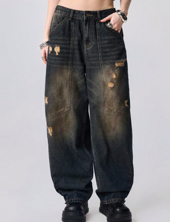 Jeans Shein Romwe, kék