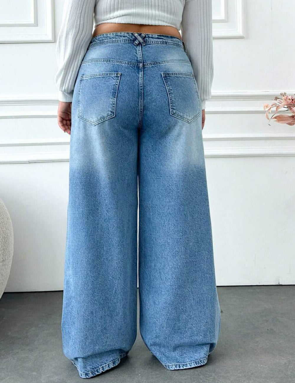 Shein Curve+ farmer, kék