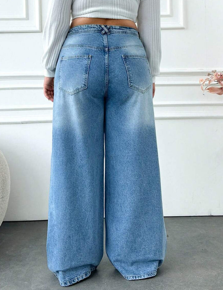 Shein Curve+ farmer, kék