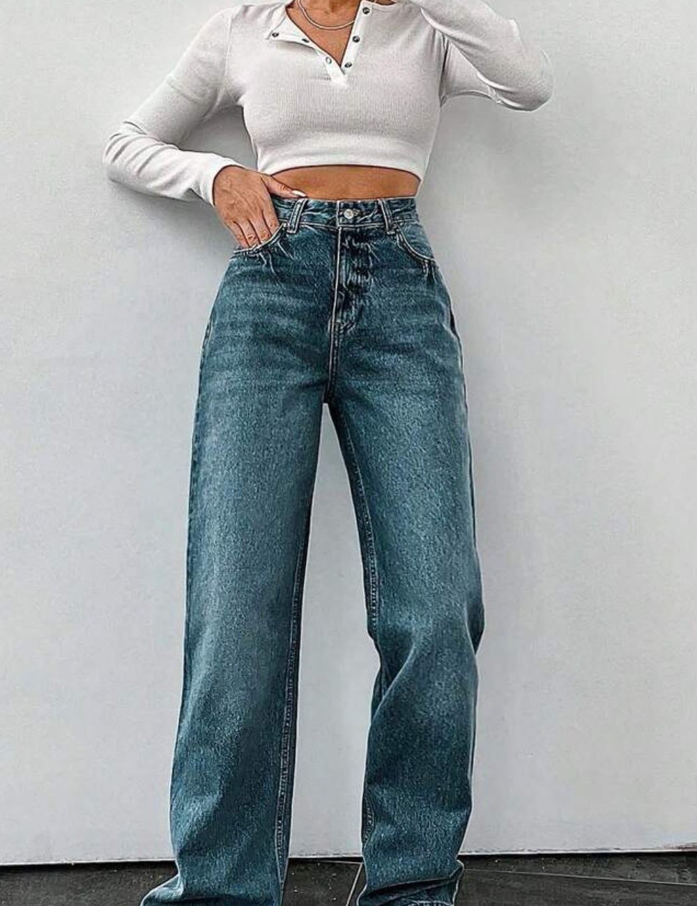 Shein farmernadrág, kék