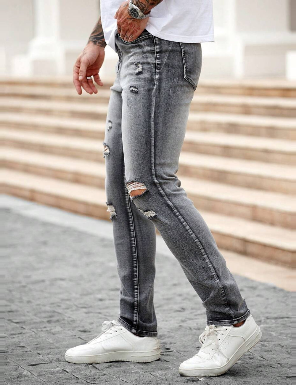 Jeans Shein, szürke