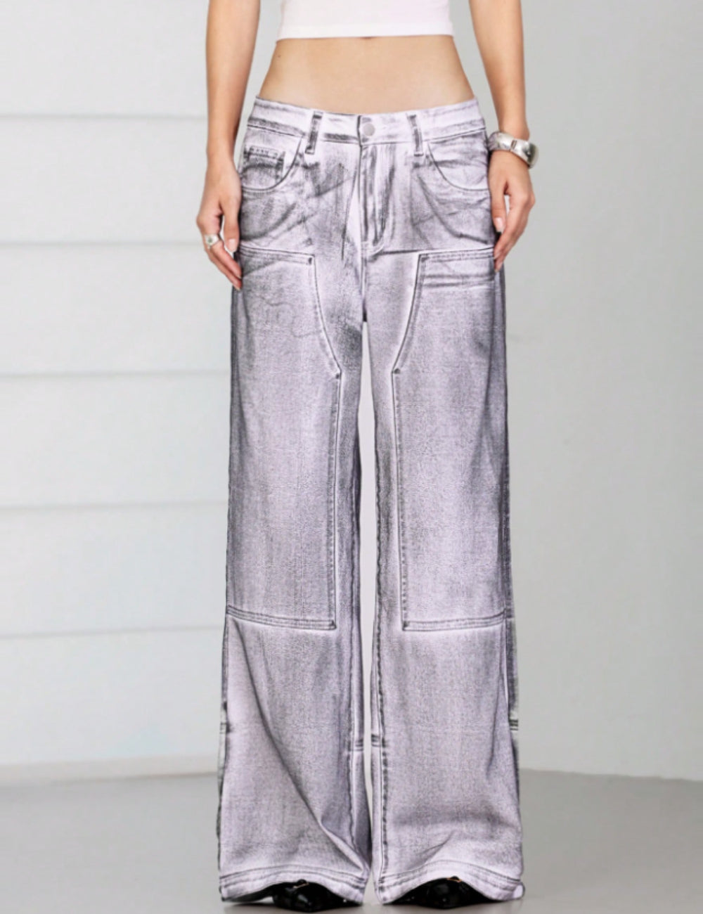 Jeans Shein, gri